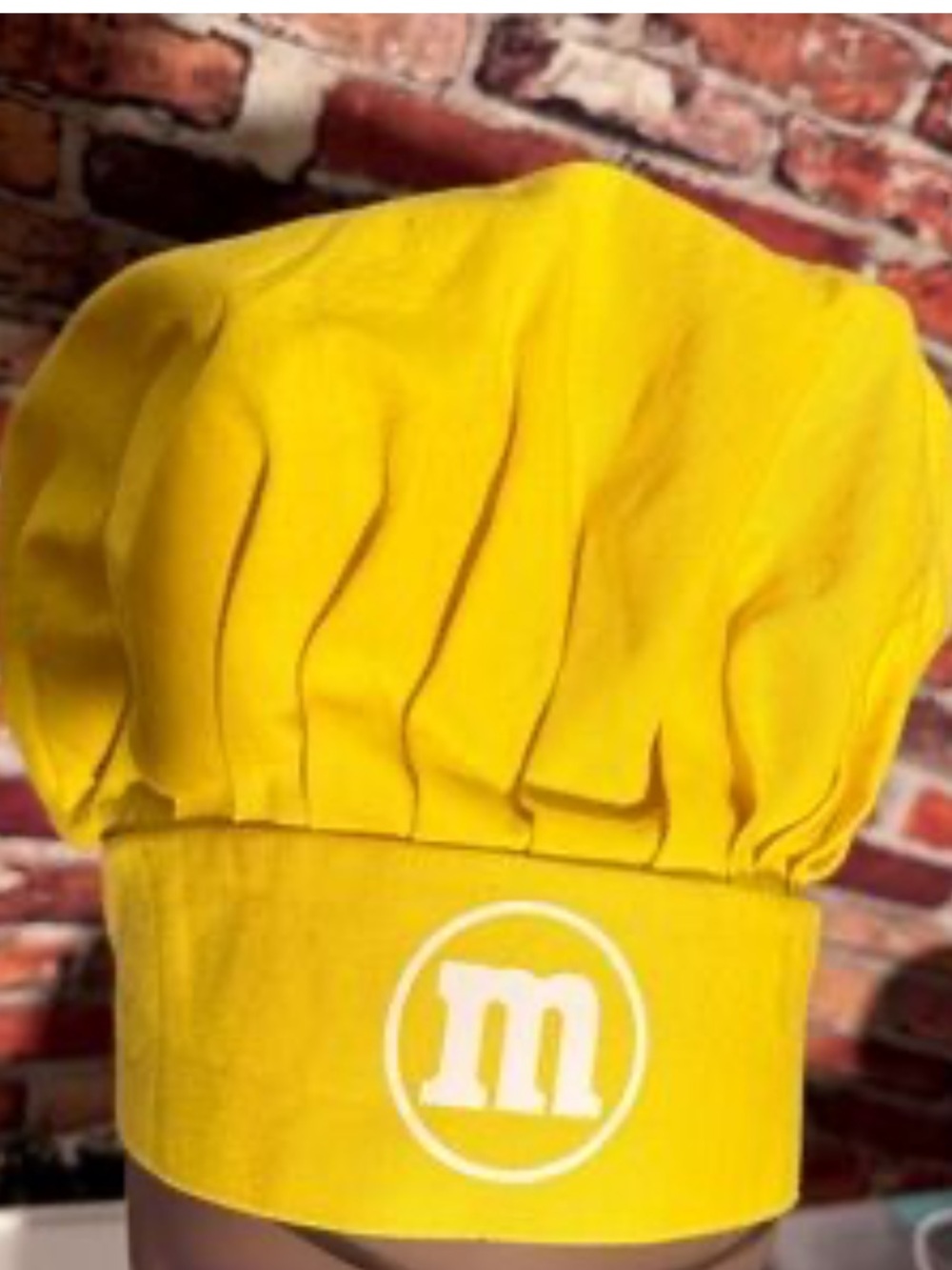 M&M'S Yellow Chef Hat with White Logo